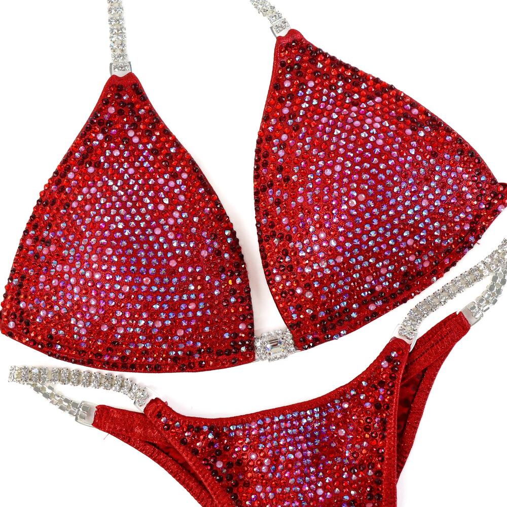 Red Competition Bikini ACBikini. Medium Molded/Pro.
